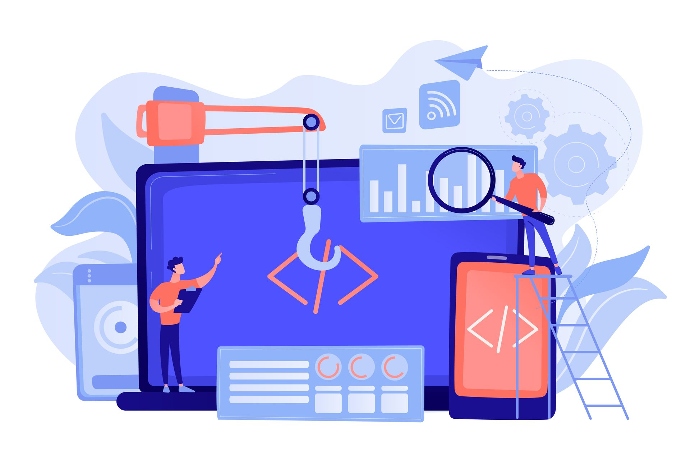 Illustration développeur cross-platform