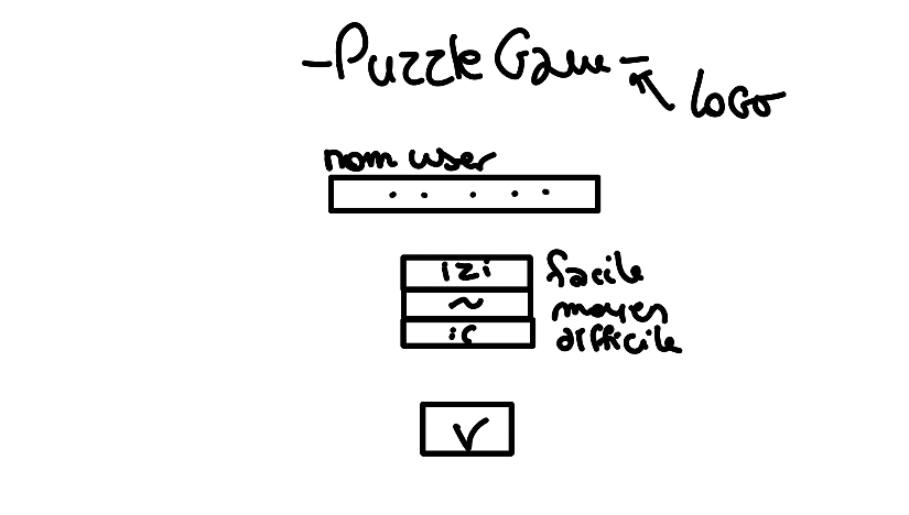 Puzzle Game - Croquis Accueil